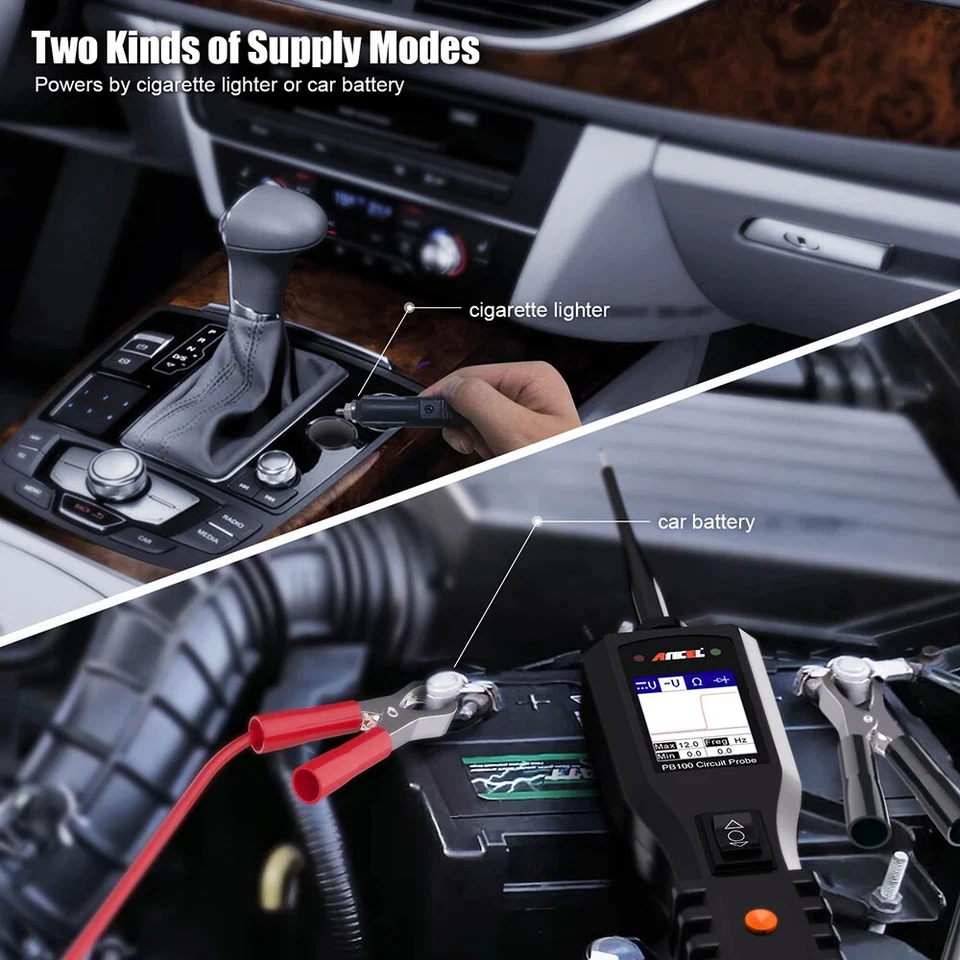 PB100 Automotive Circuit Tester Power Circuit Probe Kit 24V 12V Power Scanner - Image 3 of 4