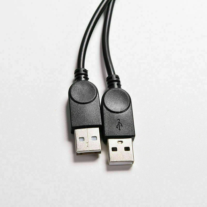 USB 2.0 Female to 2 Dual USB Male Power Adapter Y Splitter Cable Cord Connector - Image 3 of 4