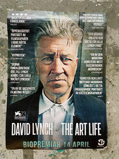 DAVID LYNCH THE ART LIFE SWEDISH MOVIE POSTER 2017!! LEGENDARY ARTIST!