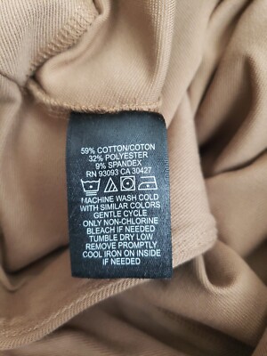 NIC+Zoe Stretch Pull On Brown Cotton Blend Pants Sz XL Or XXL | eBay