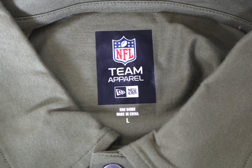 NEW New Orleans Saints New Era Green Buttoned Collared LS Polo Shirt Men's L - Picture 7 of 9