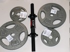 27 lb Dumbbell Adjustable Weights Plates Cap Standard 1” 2 10lb | 2-2.5lb - 25lb