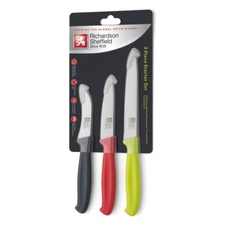 Richardson Sheffield 3pc Multi-Color Starter Peeling & Paring Kitchen Knife Set