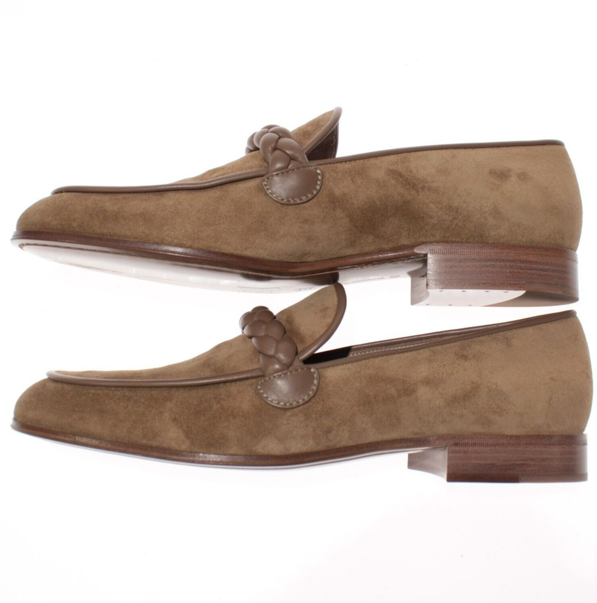 Gianvito Rossi NWB Massimo Suede Slip On Loafers Size 43 US  display picture 3