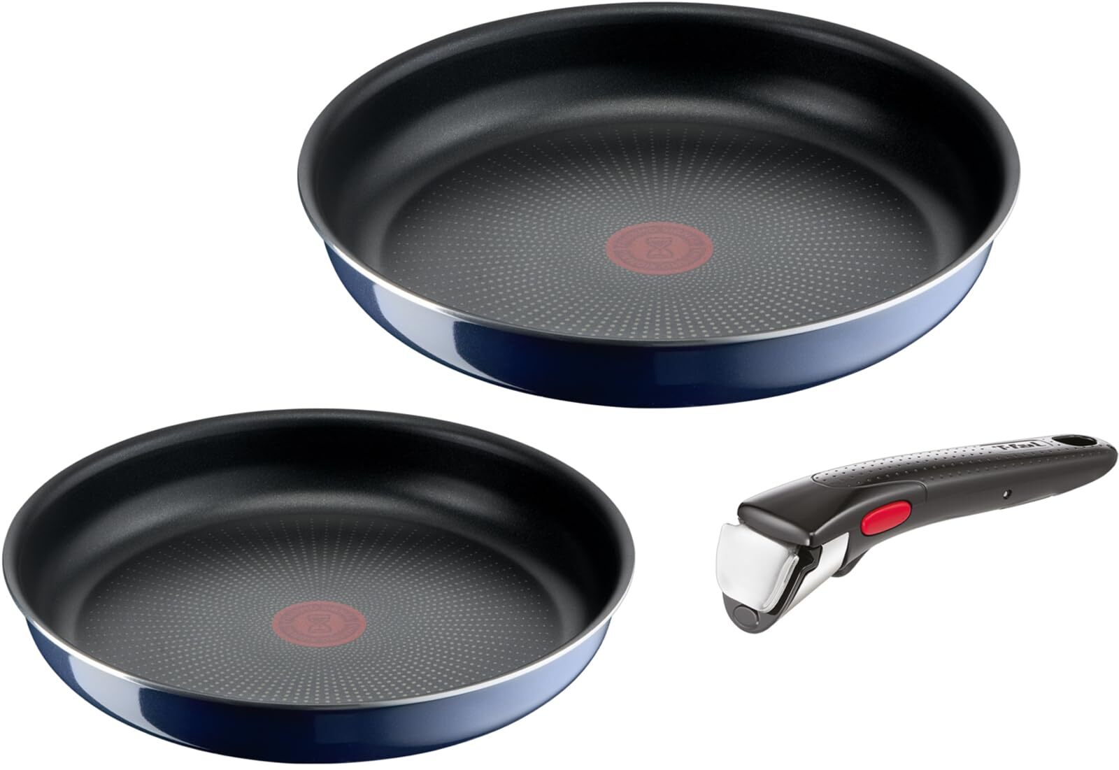 Tefal T-fal L43795 Removable Handle Frying Pan Set  3 Pieces  Non-Stick-image