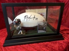 Rob Gronkowski Patriots Certified Authentic Autographed Football Shadowbox & Gam