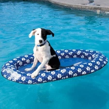 SwimWays Spring Float Paddle Paws Dog Pool Float Small  65lbs and under