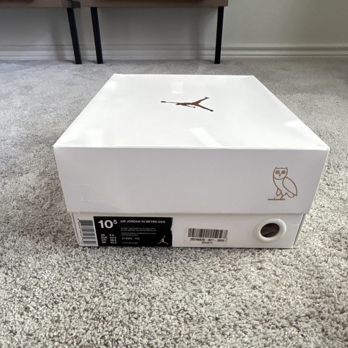 Jordan Air Jordan 10 Retro OVO Summit White/Metallic Gold 2015