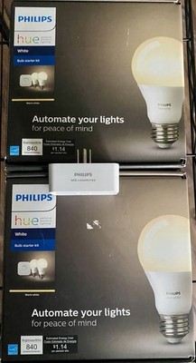 TWO NEW PHILIPS HUE STARTER KITS.