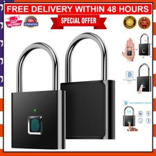 Ultra-Light Fingerprint Padlock with USB Charging - One Touch Unlock, 90g