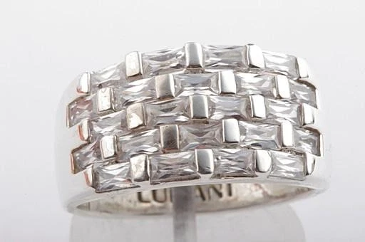 Kristall Ring 925 er Sterling Silber Größe 61 Top! # - Bild 4 von 4