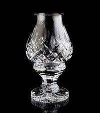 Waterford Lismore Hurricane Lamp Candle Holder Elegant Vintage Crystal Signed