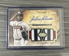 2017 Tier One Julio Teheran Auto Patch Dual /25 Braves
