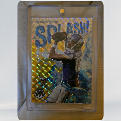 2023 Panini Mosaic Football Justin Jefferson Splash! 01/10 Vikings SS-JJE