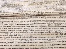 Charming Christmas Cotton Fabric Ho Ho Words  Riley Blake By The Yard