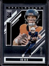 2025 Panini Donruss Elite Bo Nix Spellbound Letter I #/799 Broncos