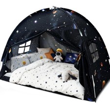 Full Bed Toddler Canopy Tent, Kids Indoor Canopy Privacy Space Sleep Tents