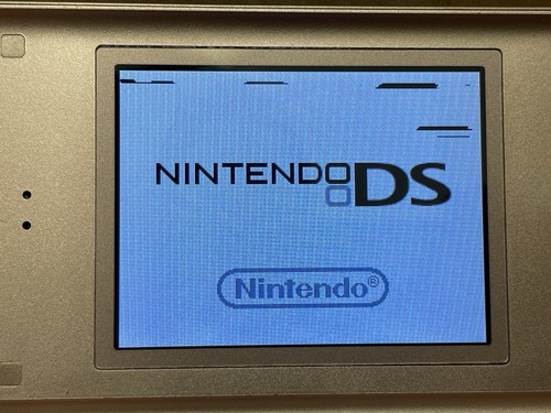 Nintendo DS Lite Nintendogs Rose Gold Pink Paw Print Console & Super Mario Bros - Picture 6 of 16