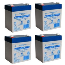Power-Sonic PS-1250 12V 5AH SLA Battery 12 VOLT F2 TERMINAL - 4 Pack