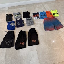 Lot 14 Youth Medium Boys Clothes Shirts Shorts Bathing Suit UA Nike
