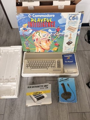 Commodore 64 C64 Computer Boxed Playful Intelligence getestet Konvolut Datasette sehr guter Zustand