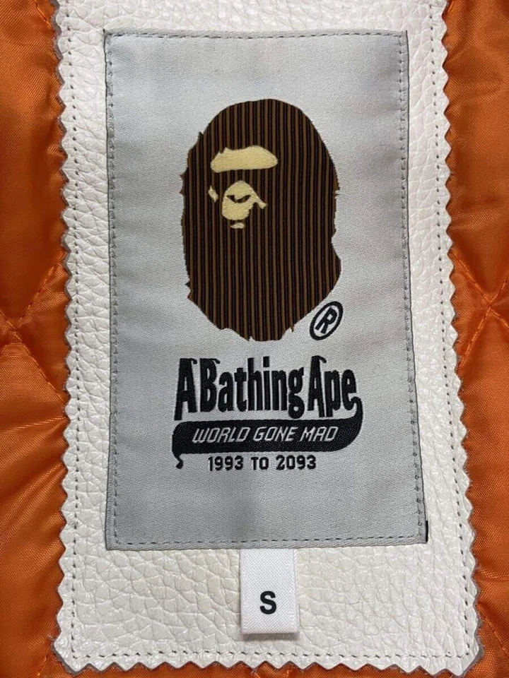 A BATHING APE stadium jacket Jacket green S Used - Image 3 of 4