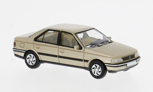 Brekina 870745 PCX870745 1:87 Peugeot 405 Car, Beige, 1987, New