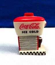 MACHINE À SODA GLACÉE MINIATURE COCA COLA 1998 ROUGE D'ORIGINE 