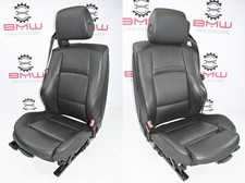 Both Front Electric Leather Seats Oem Bmw 328 335 07-13 Convertible Heated Black