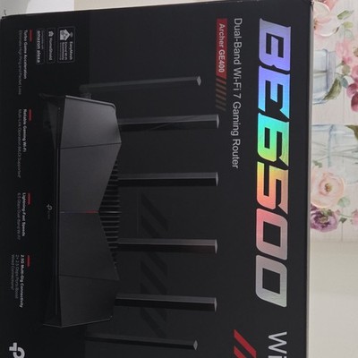 TP-Link Archer GE400 BE6500 Wi-Fi 7 Dual-Band Gaming Router 6500Mbps 6-Port