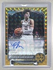 Braeden Shrewsberry 2025 Bowman Chrome Gold Geometric Refractor 1st RC Auto /50