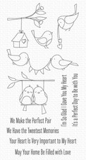 My Favorite Things 4" x 8" Clear Stamps Tweet Memories CS-560