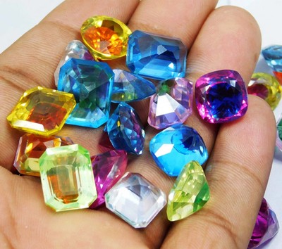 100 Ct+ Natural Pitambari Sapphire Lot Bi-Color Mixe Shape Gemstone Certified A+