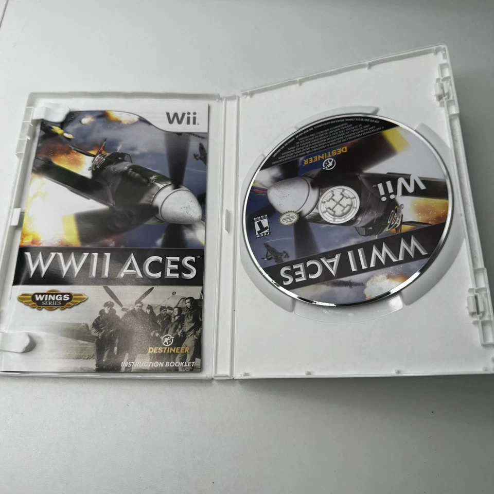 WWII Aces (Nintendo Wii, 2008) WW2 Game Complete - Image 2 of 4