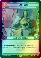 Eeth Koth - Spiritual Warrior (Foil) [LOF] Star Wars