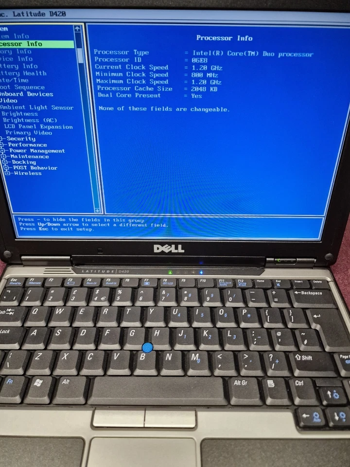 Dell Latitude D420 Laptop - Intel Dual Core 12,1" 1.20GHz 2gb Ram 40gb hdd - Image 4 of 4
