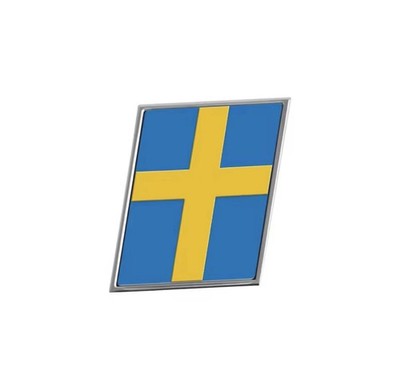 For VOLVO Logo Rear Boot Trunk Emblem Sticker Sweden Flag  Badge XC40 XC60 S40