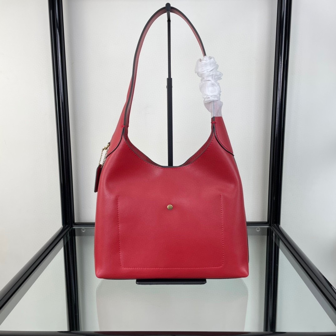 COACH CU068 Brooklyn Shoulder Bag 28 Natural Grain Leather Limited