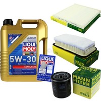 Mann Inspektionspaket 5L Liqui Moly Longlife 5W-30 FüR Toyota Corolla 1.6 Vvt-I
