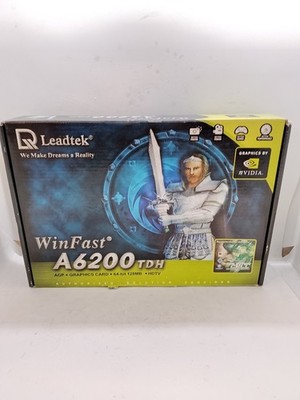 WINFAST A6200 TDH GeFORCE 6200 128MB DDR SDRAM AGP  TV-OUT VGA DVI