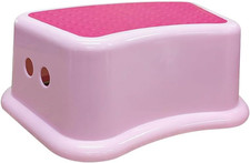Step Stool for Toilet with Non-Slip Surface - Pink | One Step Potty Step Stool