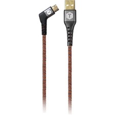 ToughTested USB-A to Angled Micro-USB Charge  Sync Cable-6' 6 feet, Orange