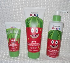 Bolero Kids STRAWBERRY WATERMELON SWIRL Body Wash, Bubble Bath, Hand Wash Set