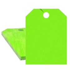 Car Mirror Hang Tags Blank Jumbo Signs 50 Pack 8.5'' x 11.5'' Printer Friendl...