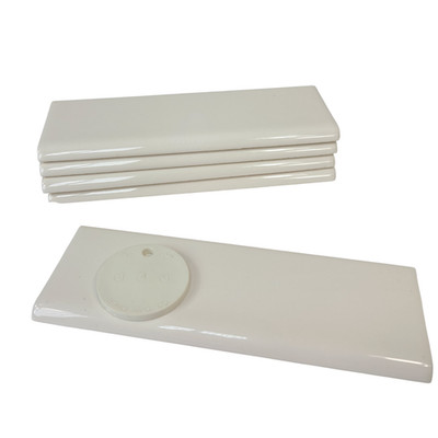 Light Bone Biscuit Ceramic Tile Bullnose Subway Backsplash 6x2 Classic Color 346