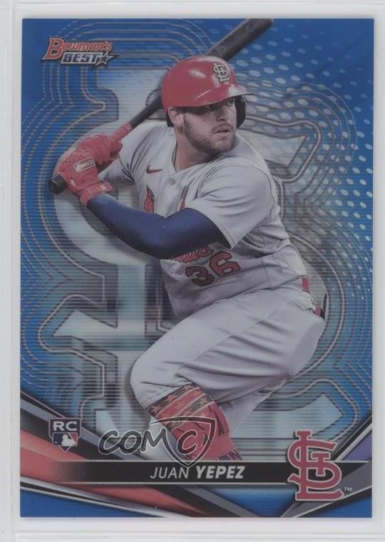 2022 Bowman's Best Blue Refractor 131/150 Juan Yepez #15 00gy