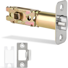 Adjustable Deadlatch 2-3/8'' or 2-3/4'', Keyed Entry Door Lock 45 Turning Angle
