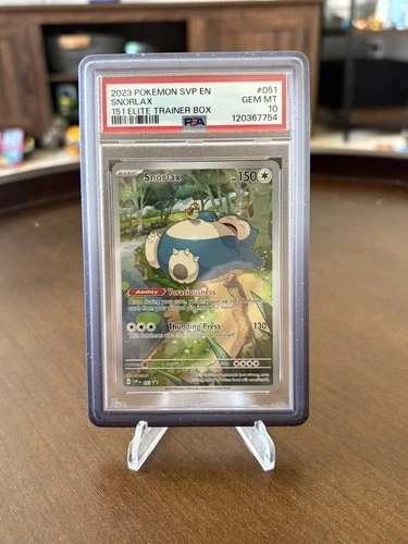 Pokemon Scarlet & Violet 151 ETB Snorlax #51 Promo Holo PSA 10 Gem
