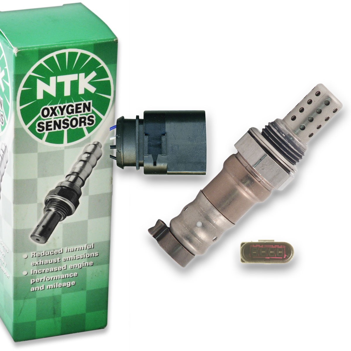 NGK NTK Downstream Left O2 Oxygen Sensor for 2002-2004 Audi A4 3.0L V6 - xu