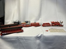 Hawthorne Village Budweiser Holiday Express Train Set with Tracks  COA